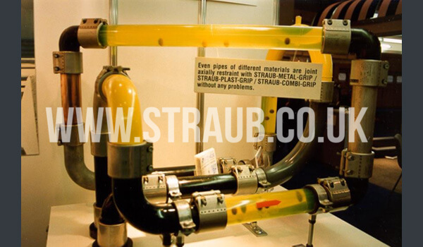 Straub Combi-Grip Pipe Coupling being used