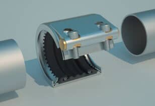 Straub Metal-Grip coupling joinin pipes